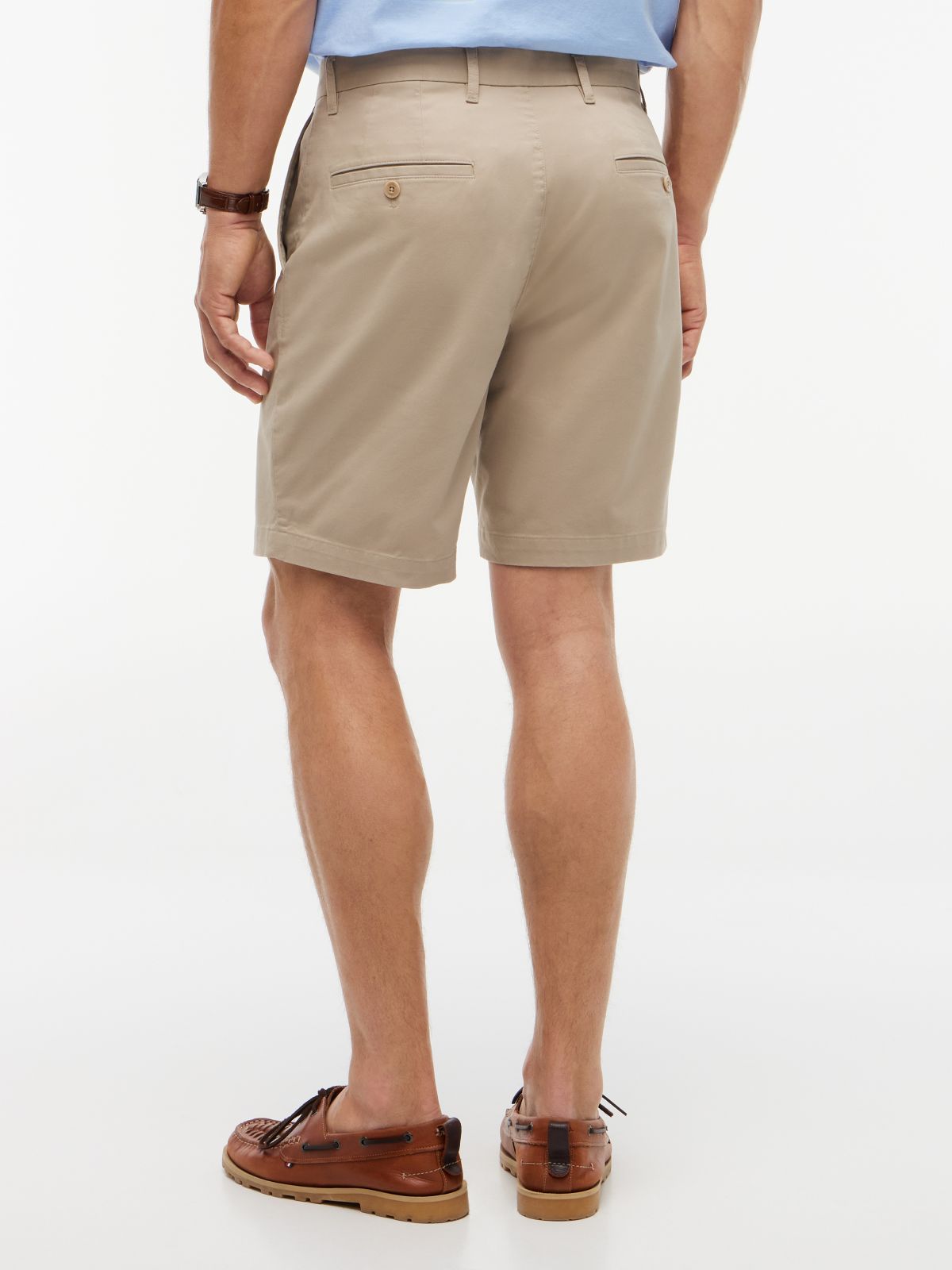 Dover Regular Straight Twill Chino Shorts — Khaki