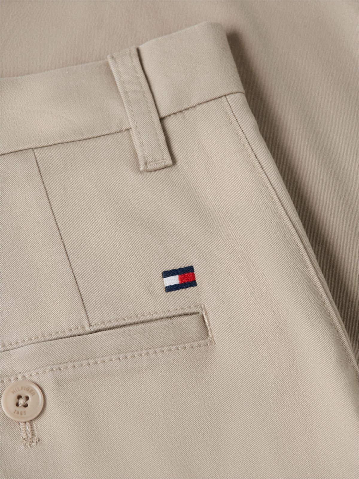 Dover Regular Straight Twill Chino Shorts — Khaki