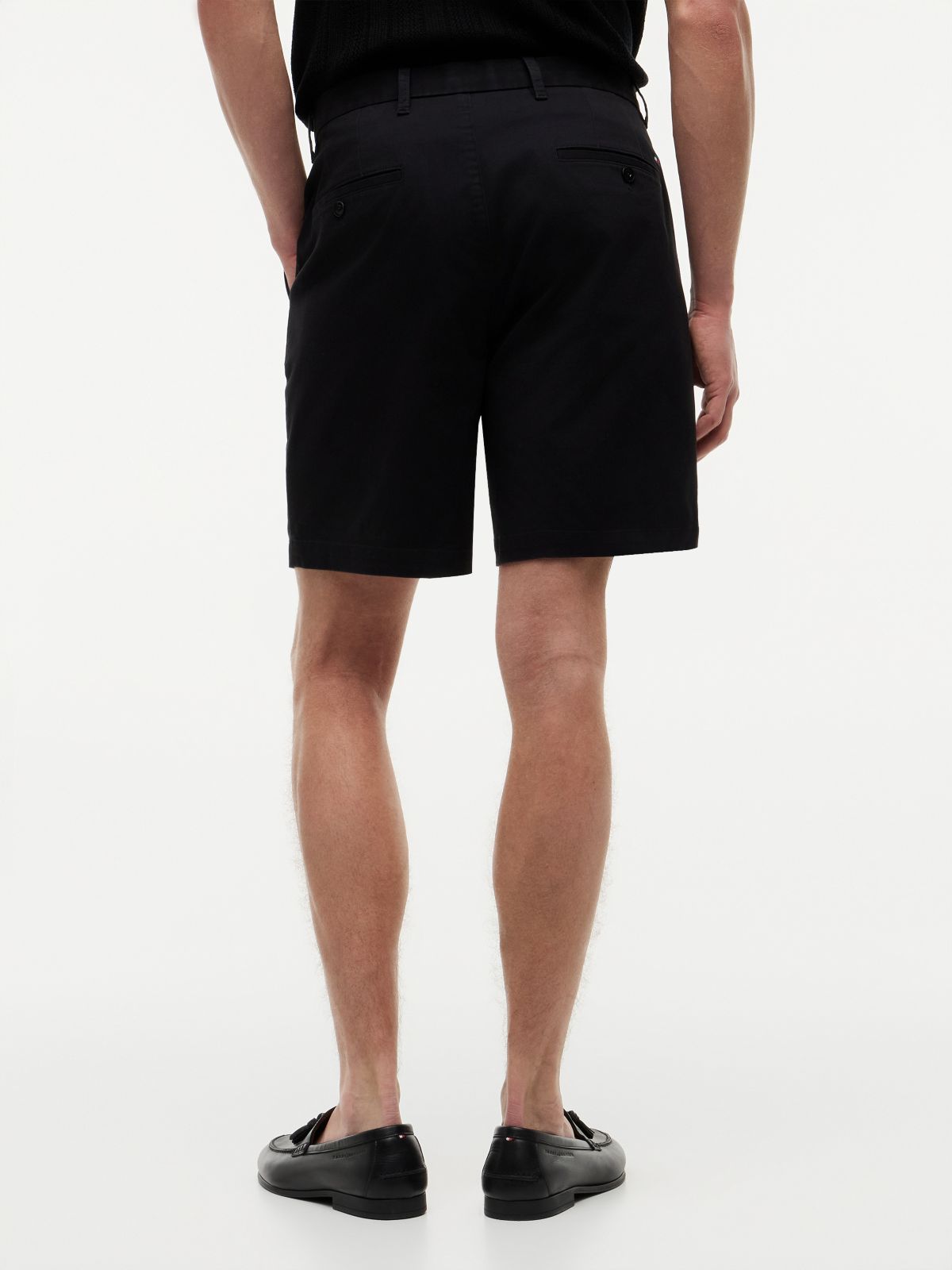 Dover Regular Straight Twill Chino Shorts — Black