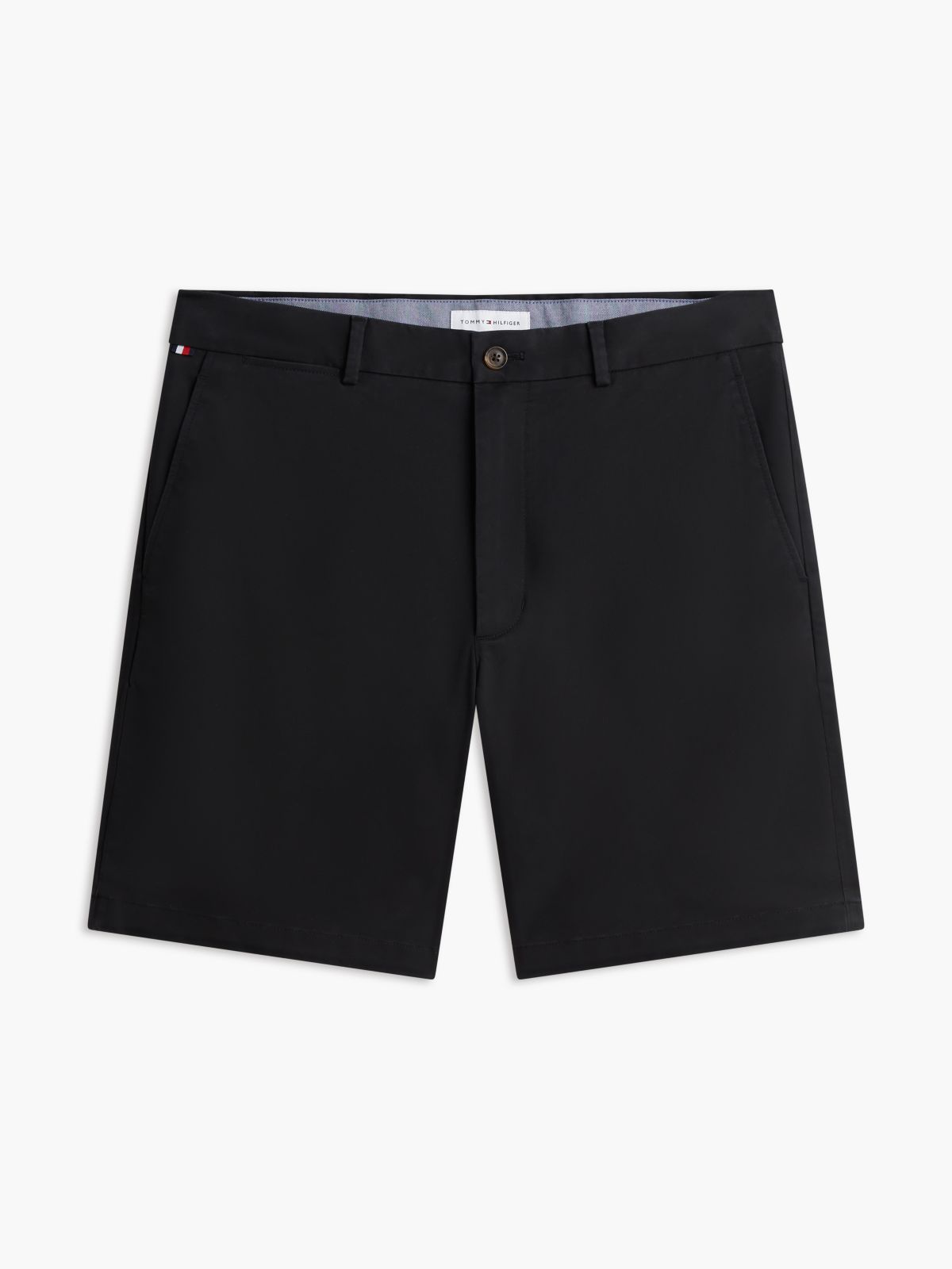 Dover Regular Straight Twill Chino Shorts — Black