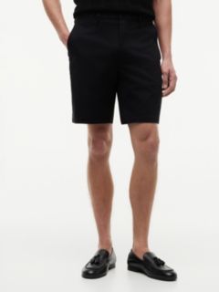 Dover Regular Straight Twill Chino Shorts — Black 1