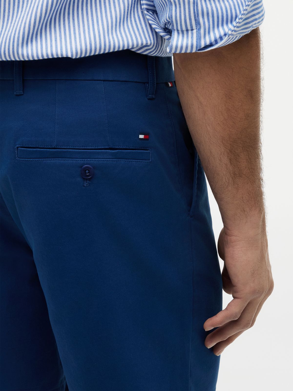 Dover Regular Straight Twill Chino Shorts — Blue