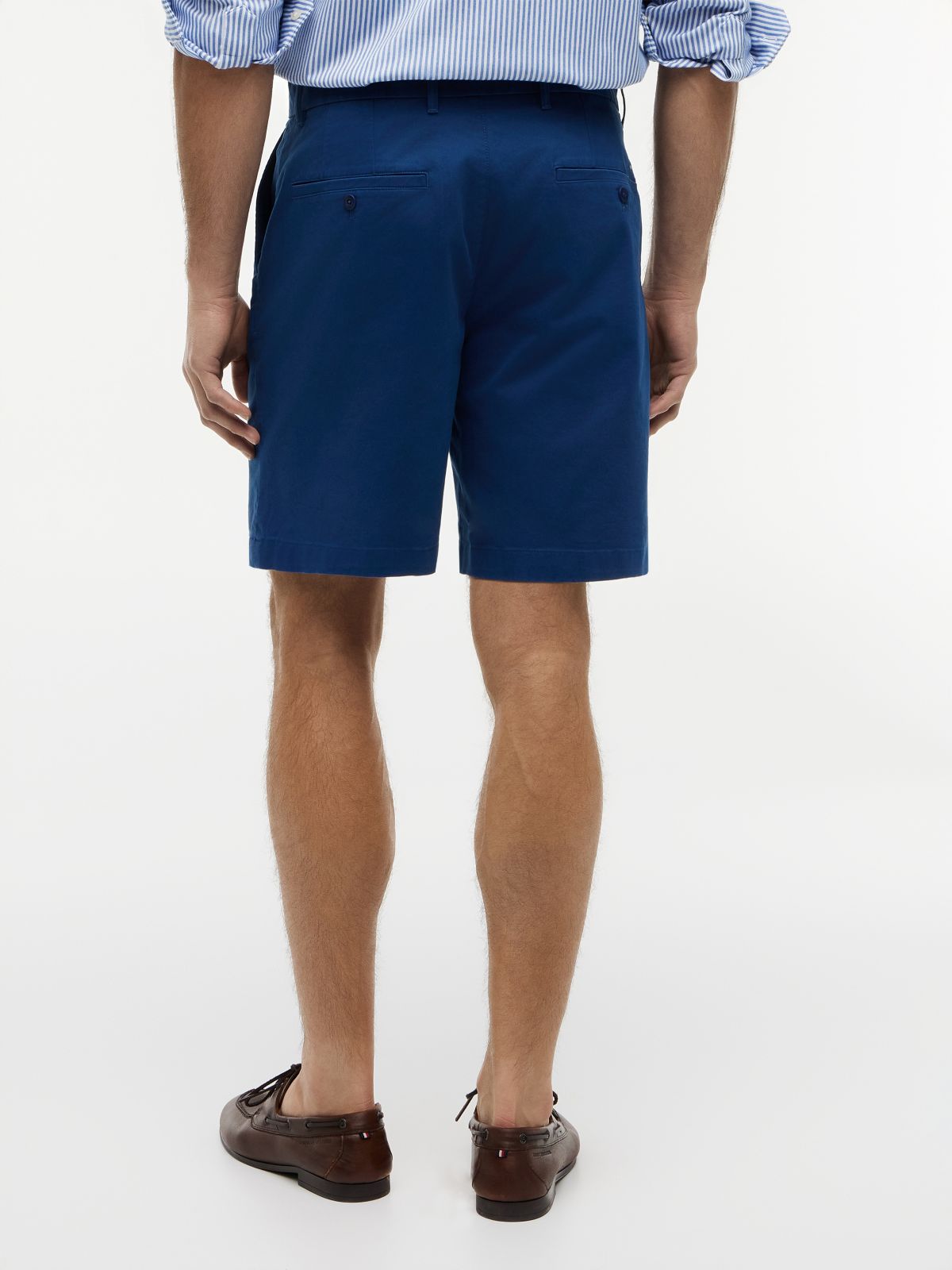 Dover Regular Straight Twill Chino Shorts — Blue