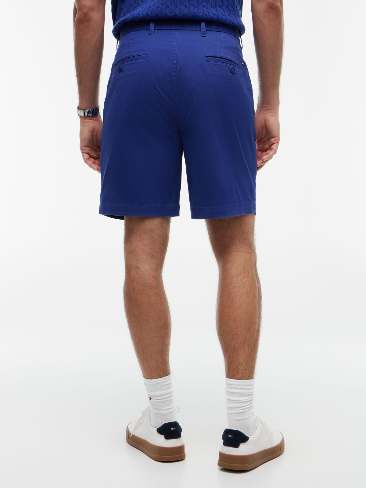 Dover Regular Straight Twill Chino Shorts — Blue