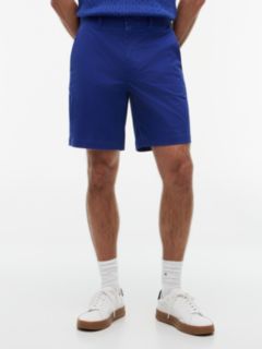 Dover Regular Straight Twill Chino Shorts — Blue 1