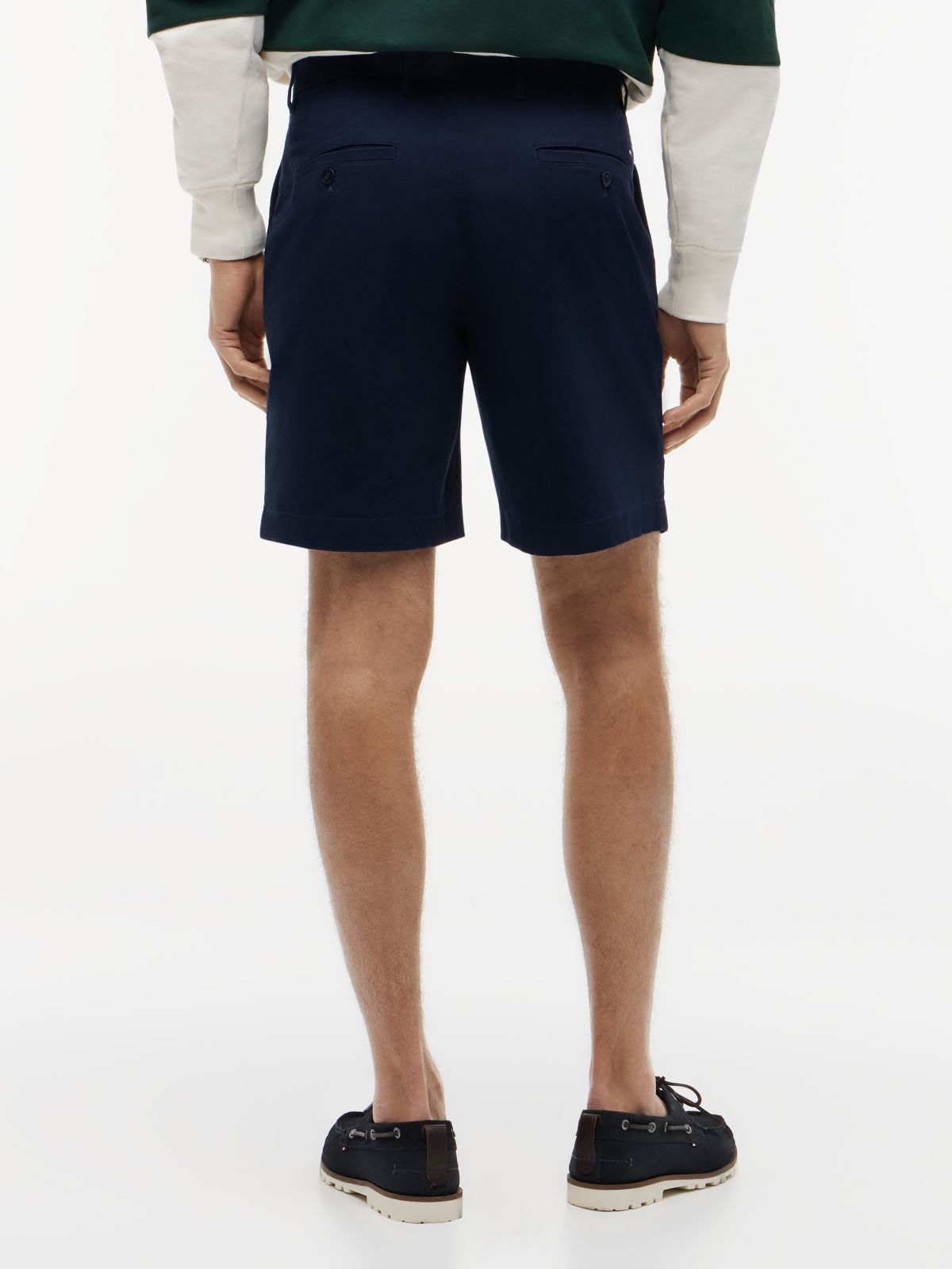 Dover Regular Straight Twill Chino Shorts — Blue