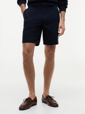 blue dover twill chino 8 inseam shorts for men tommy hilfiger