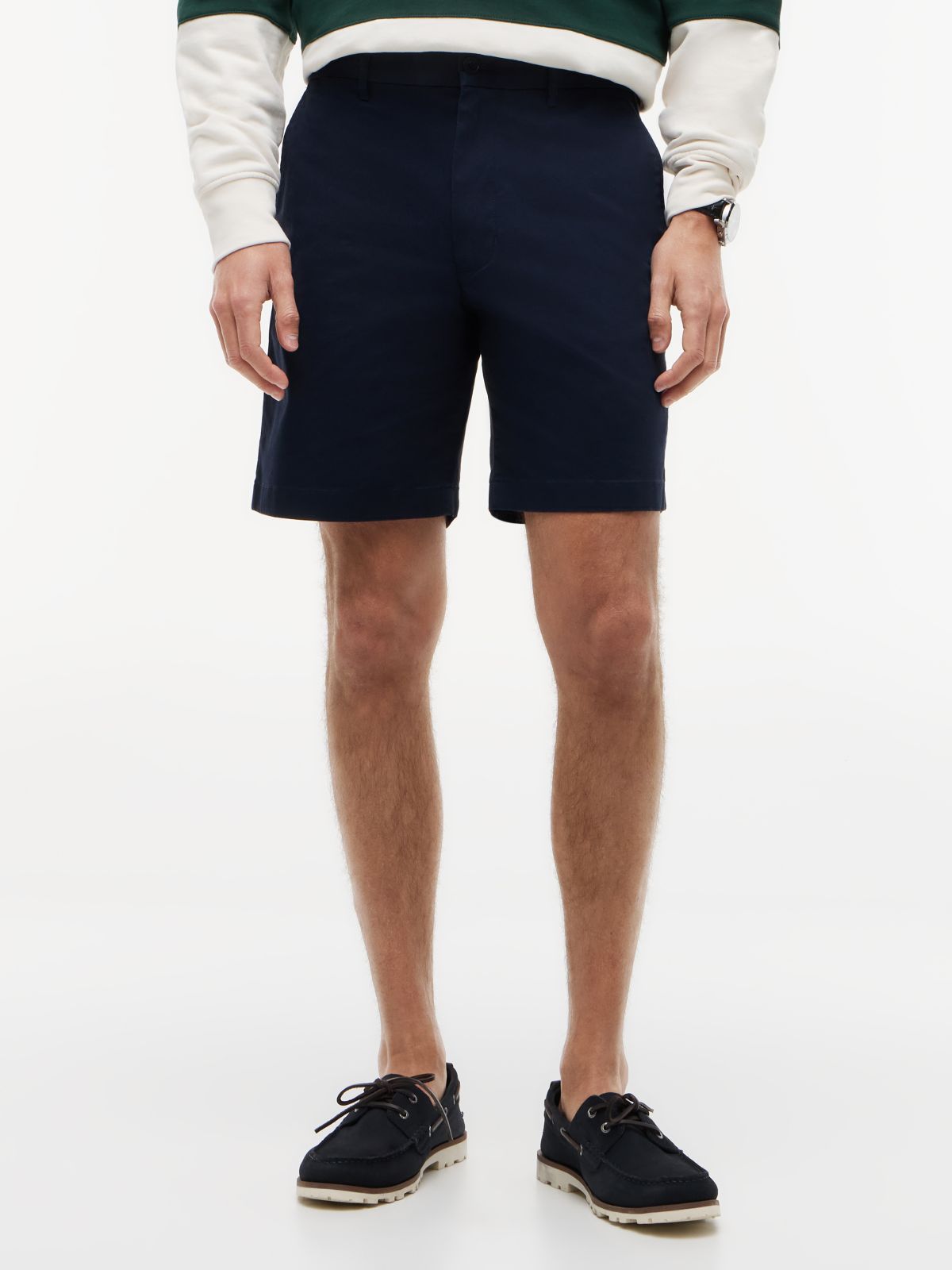Dover Regular Straight Twill Chino Shorts — Blue