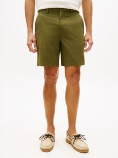 Dover Regular Straight Twill Chino Shorts — Green 2