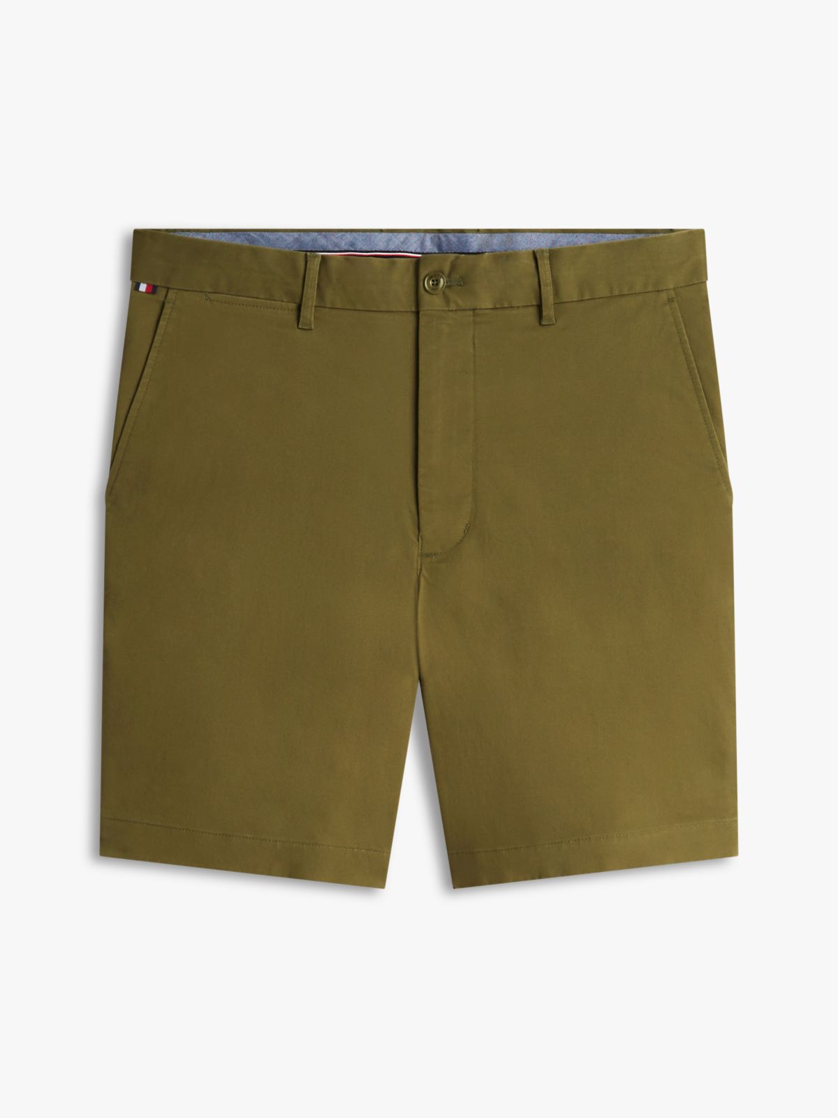 Dover Regular Straight Twill Chino Shorts — Green