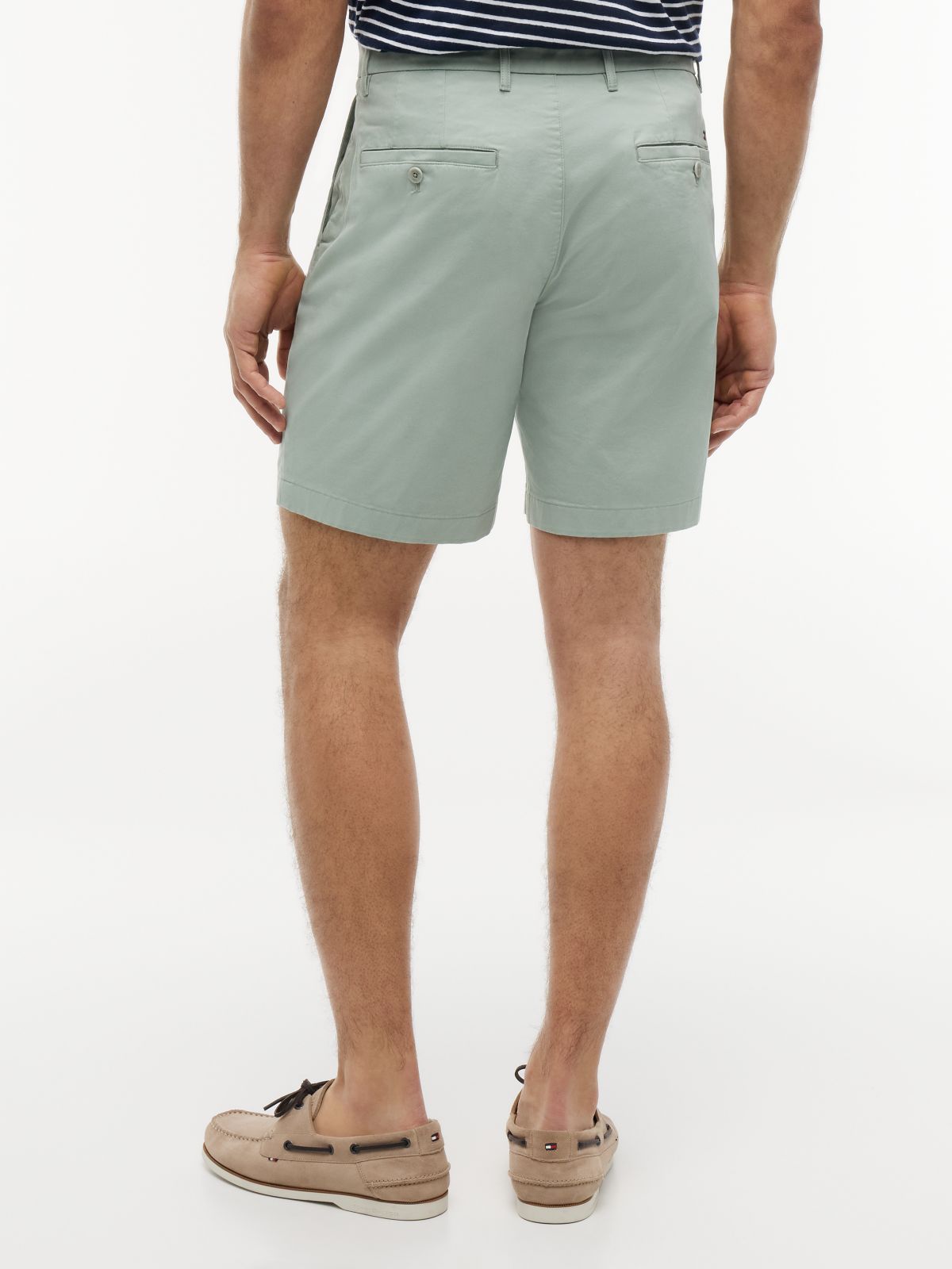 Dover Regular Straight Twill Chino Shorts — Grey