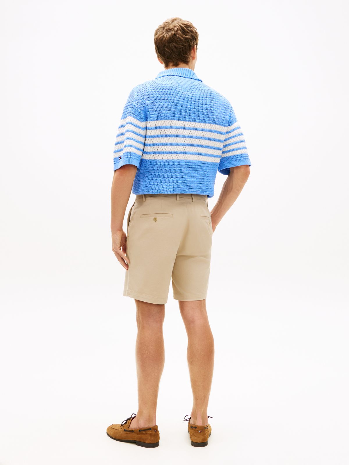 Dover Regular Straight Twill Chino Shorts — Khaki