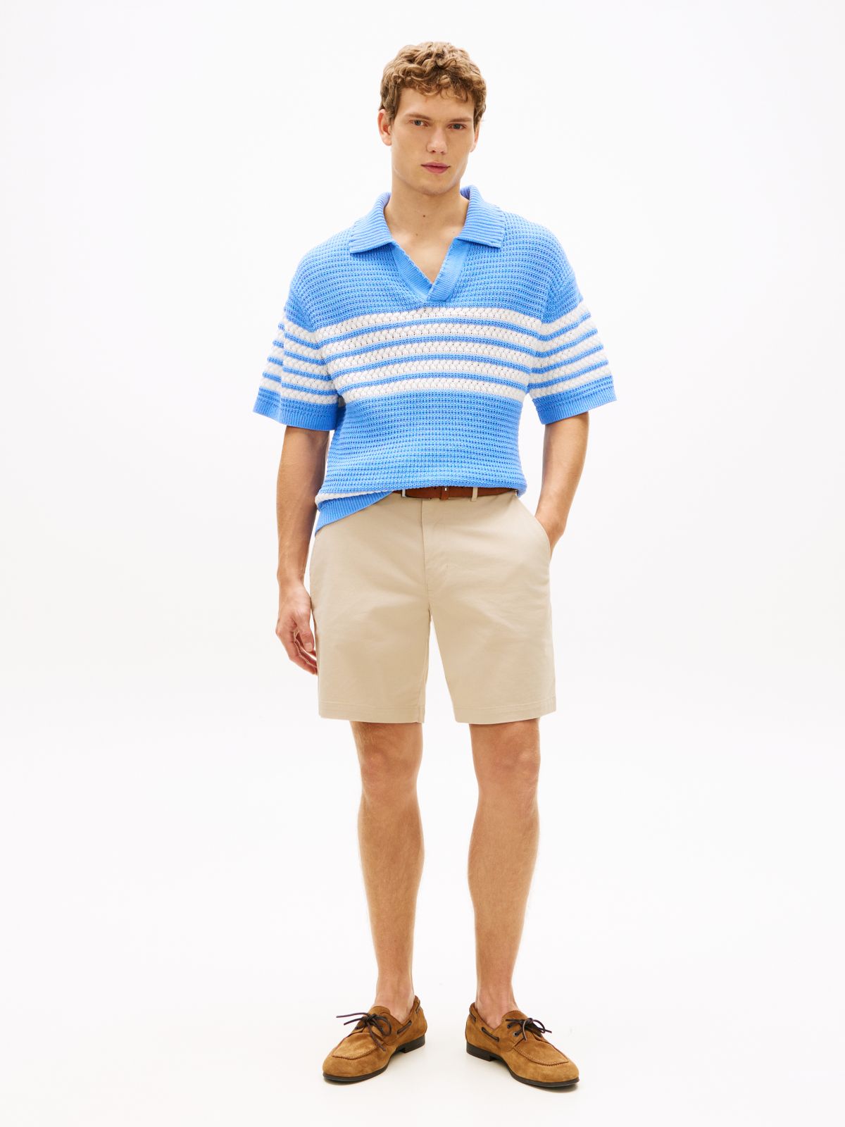 Dover Regular Straight Twill Chino Shorts — Khaki