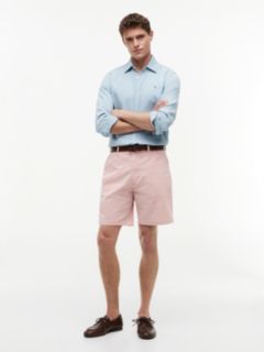 Dover Regular Straight Twill Chino Shorts — Pink 2