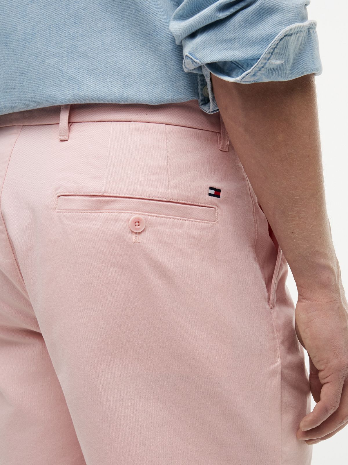 Dover Regular Straight Twill Chino Shorts — Pink