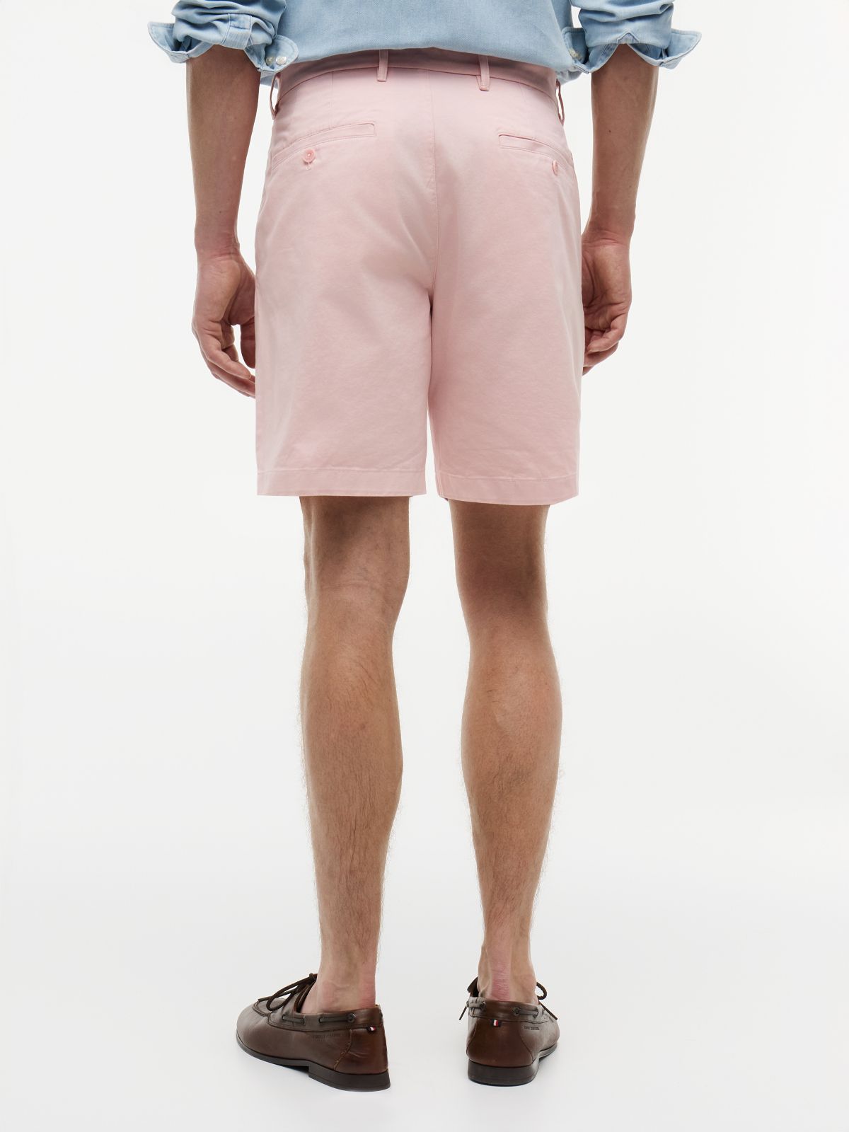 Dover Regular Straight Twill Chino Shorts — Pink