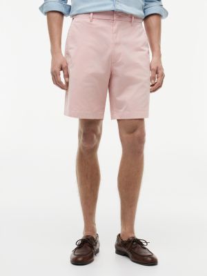 pink dover twill chino 8 inseam shorts for men tommy hilfiger