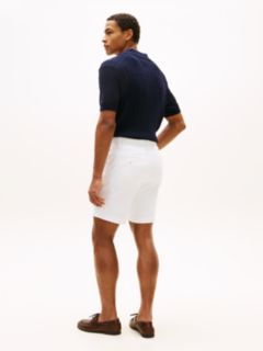 Dover Regular Straight Twill Chino Shorts — White 4