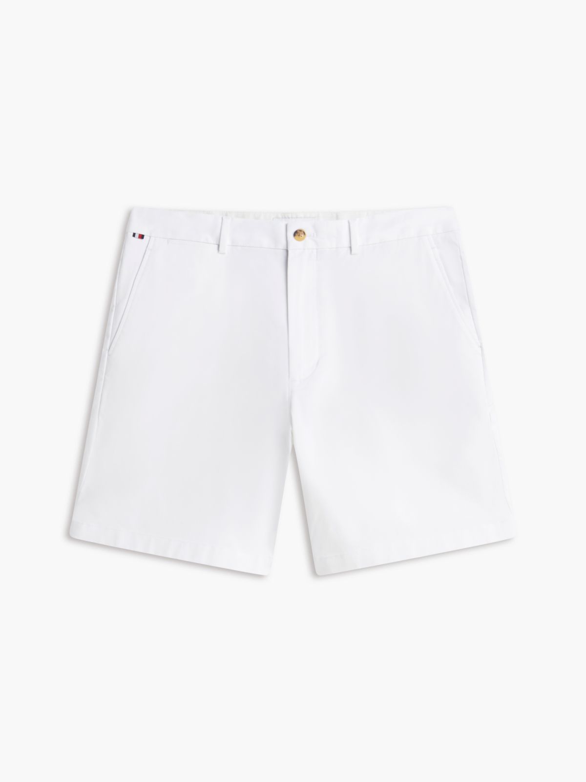 Dover Regular Straight Twill Chino Shorts — White