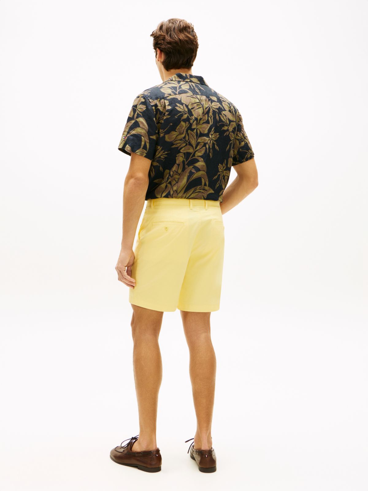 Dover Regular Straight Twill Chino Shorts — Yellow