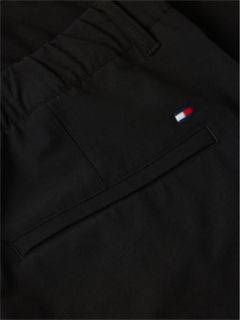 Dover Regular Straight Flag Embroidery Chino Shorts — Black 6