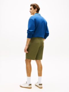Dover Regular Straight Flag Embroidery Chino Shorts — Green 4