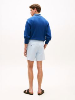 Dover Regular Straight Paper Touch Poplin Shorts — Blue 4