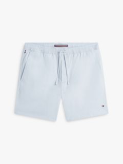 Dover Regular Straight Paper Touch Poplin Shorts — Blue 5