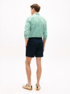 Dover Regular Straight Paper Touch Poplin Shorts — Blue 4