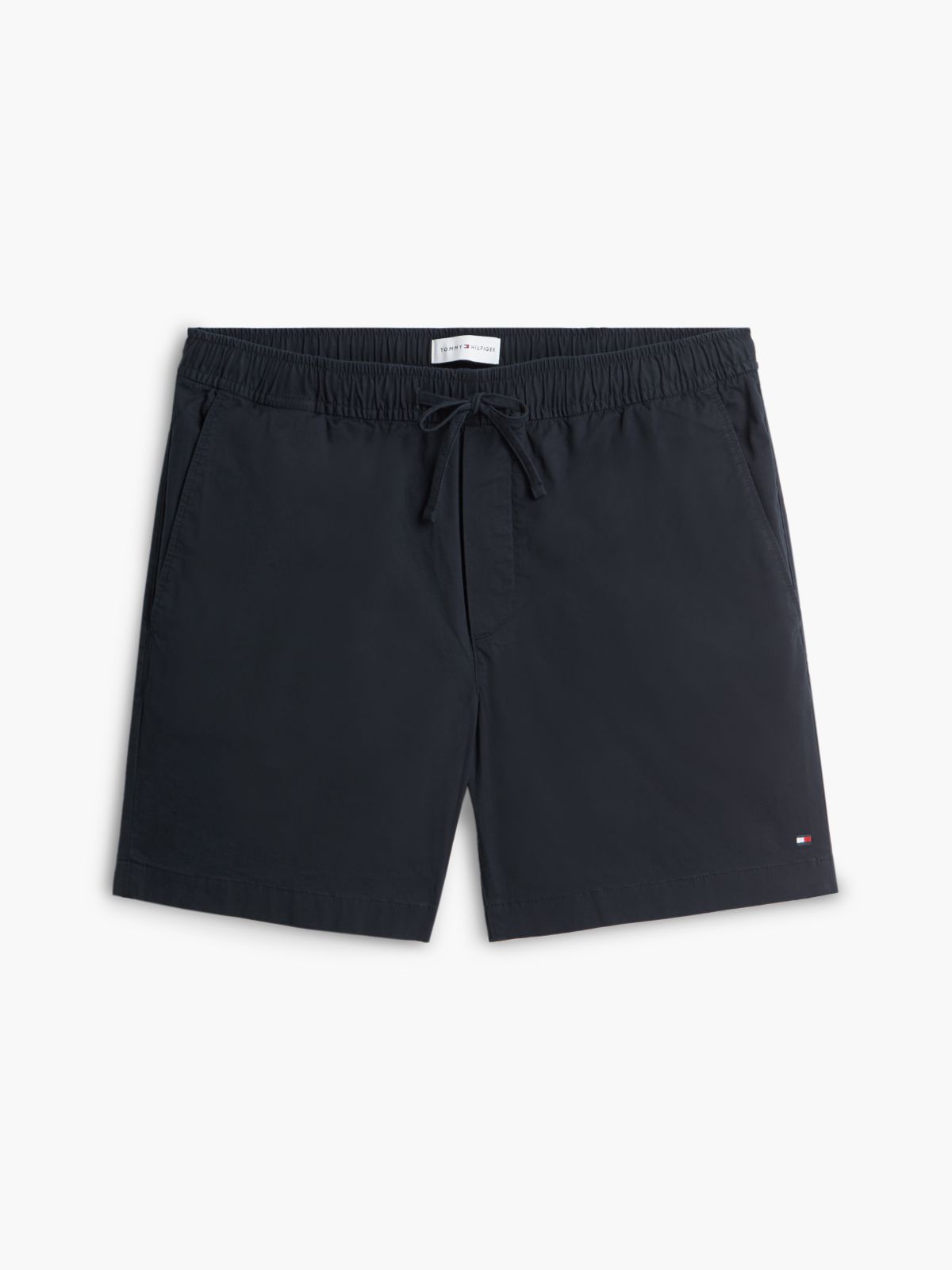 Dover Regular Straight Paper Touch Poplin Shorts — Blue
