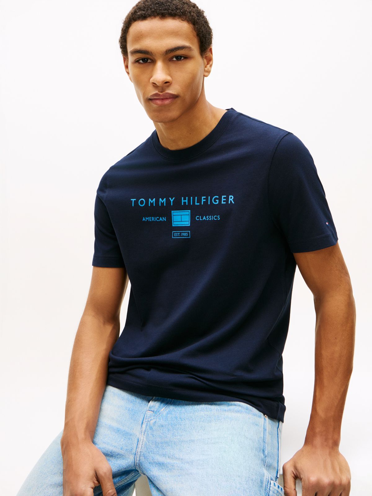 Jersey Logo T-Shirt — Blue