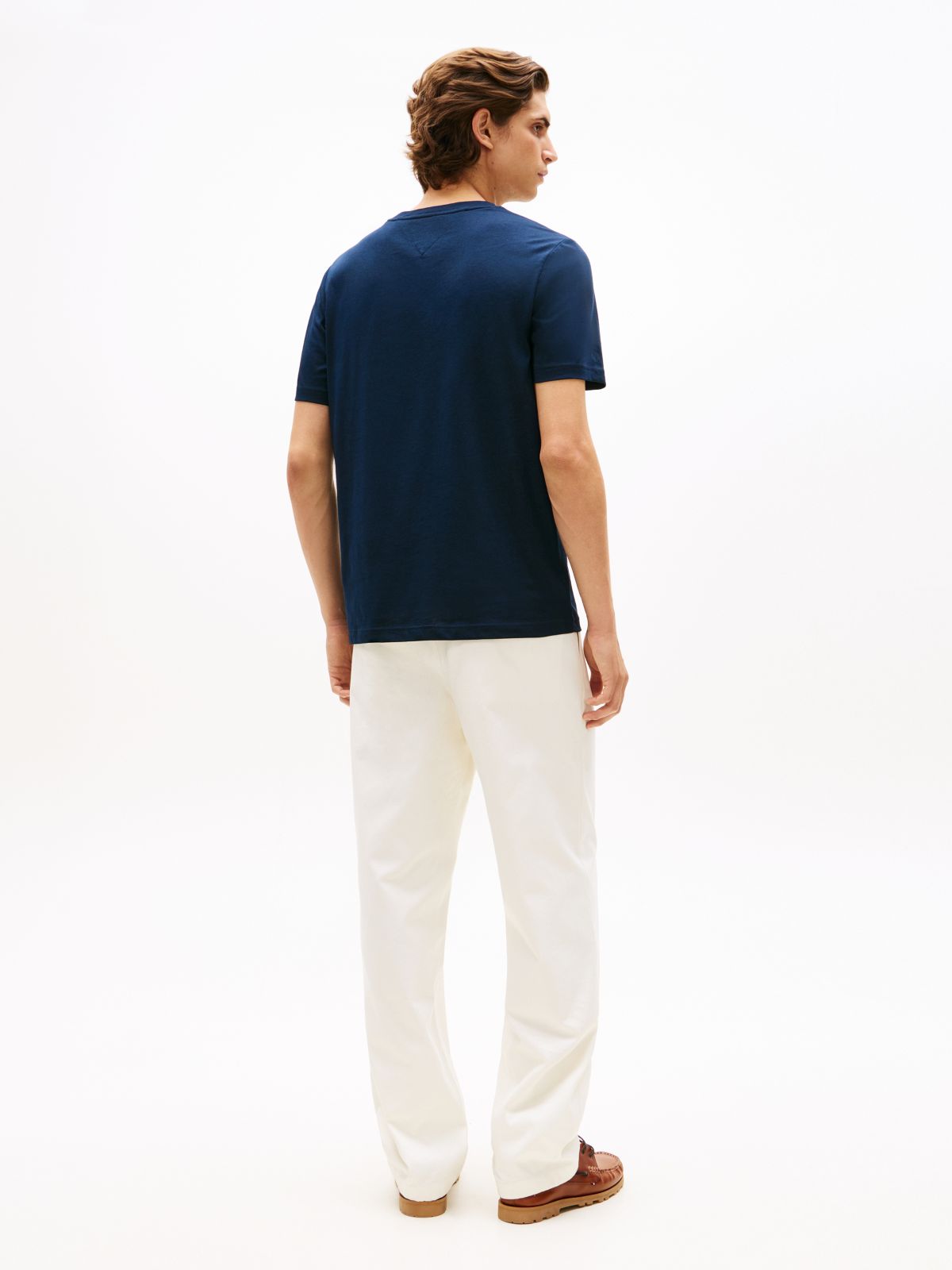 Logo Jersey Crew Neck T-Shirt — Blue