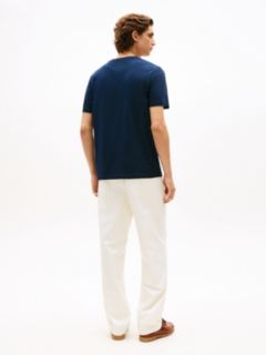 Logo Jersey Crew Neck T-Shirt — Blue 4