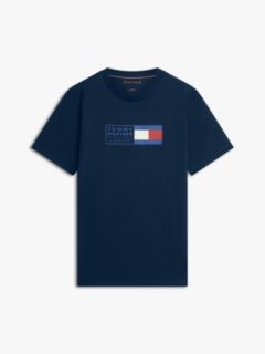Logo Jersey Crew Neck T-Shirt — Blue 5