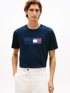 Logo Jersey Crew Neck T-Shirt — Blue 1