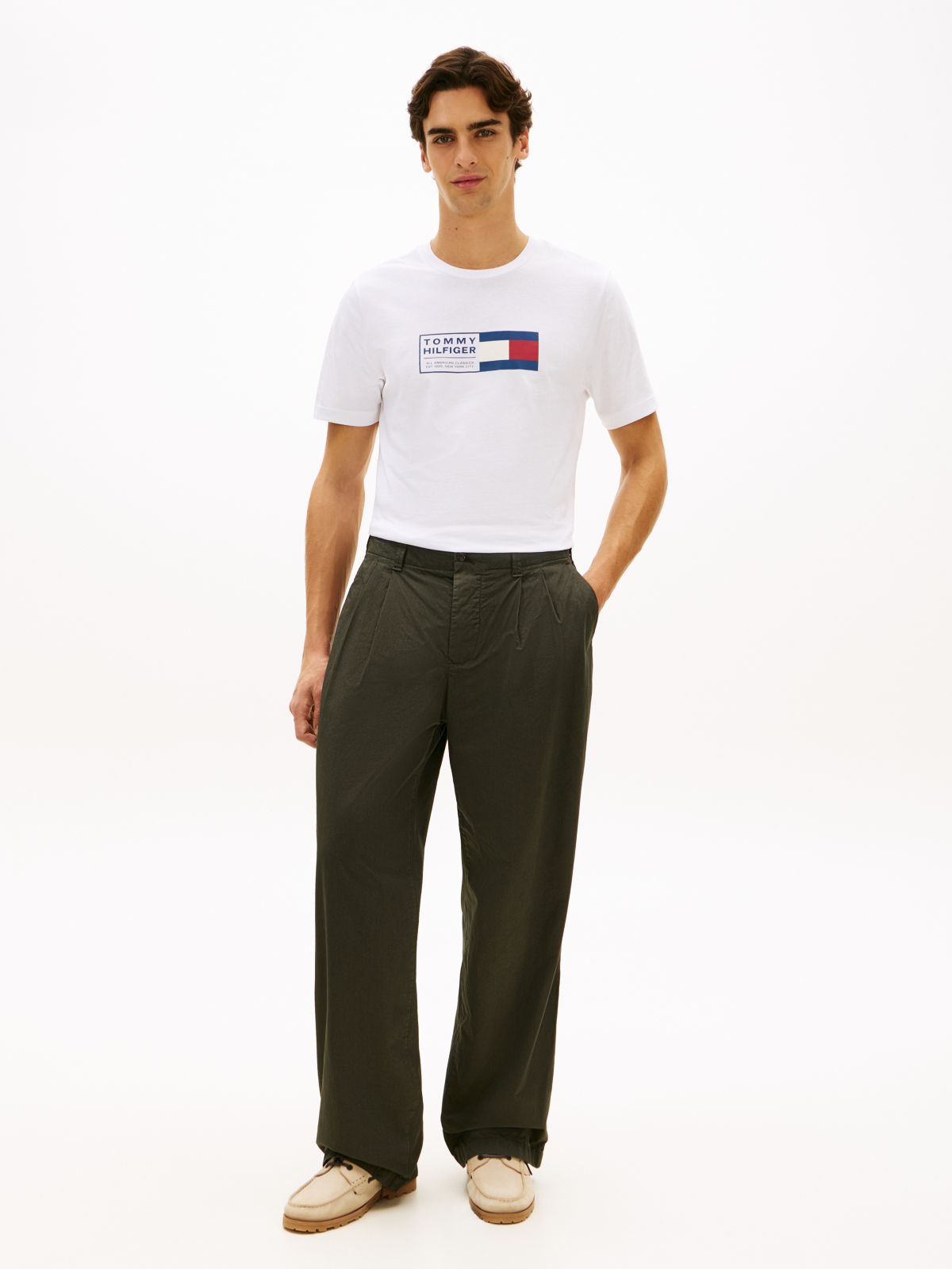 Logo Jersey Crew Neck T-Shirt — White