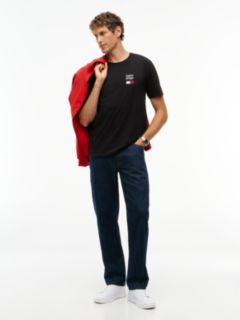 Logo Embroidery Jersey Crew Neck T-Shirt — Black 2