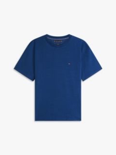Flag Embroidery Jersey Relaxed T-Shirt — Blue 5