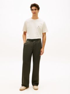 Flag Embroidery Jersey Relaxed T-Shirt — Yellow 3