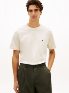Flag Embroidery Jersey Relaxed T-Shirt — Yellow 1