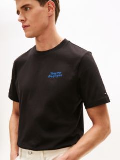 Back Photo Print Jersey T-Shirt — Black 2