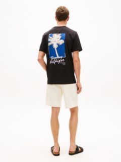 Back Photo Print Jersey T-Shirt — Black 4