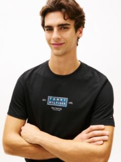 Heritage Logo Jersey Crew Neck T-Shirt — Black 2