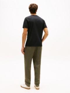 Heritage Logo Jersey Crew Neck T-Shirt — Black 4