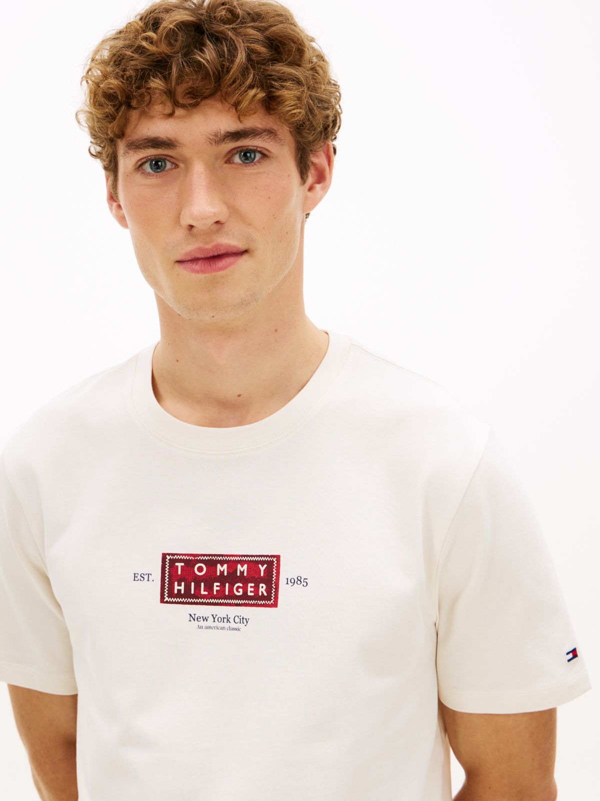 Heritage Logo Jersey Crew Neck T-Shirt — Yellow