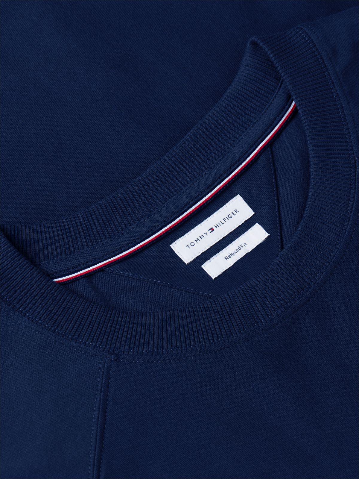 Flag Raglan Sleeve Relaxed Jersey T-Shirt — Blue