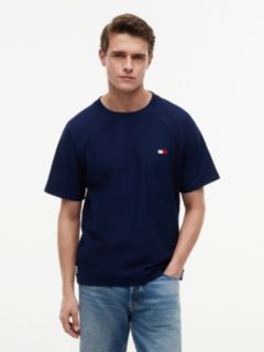 Flag Raglan Sleeve Relaxed Jersey T-Shirt — Blue 1