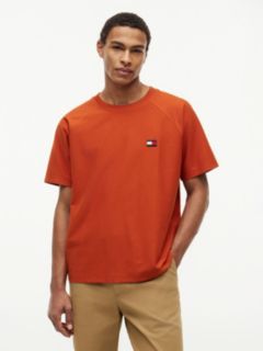 Flag Raglan Sleeve Relaxed Jersey T-Shirt — Orange 1