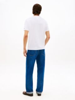 Global Stripe Pocket Pique Jersey T-Shirt — White 4