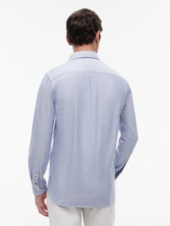 Heritage Regular Fit Logo Embroidery Oxford Shirt — Blue 4